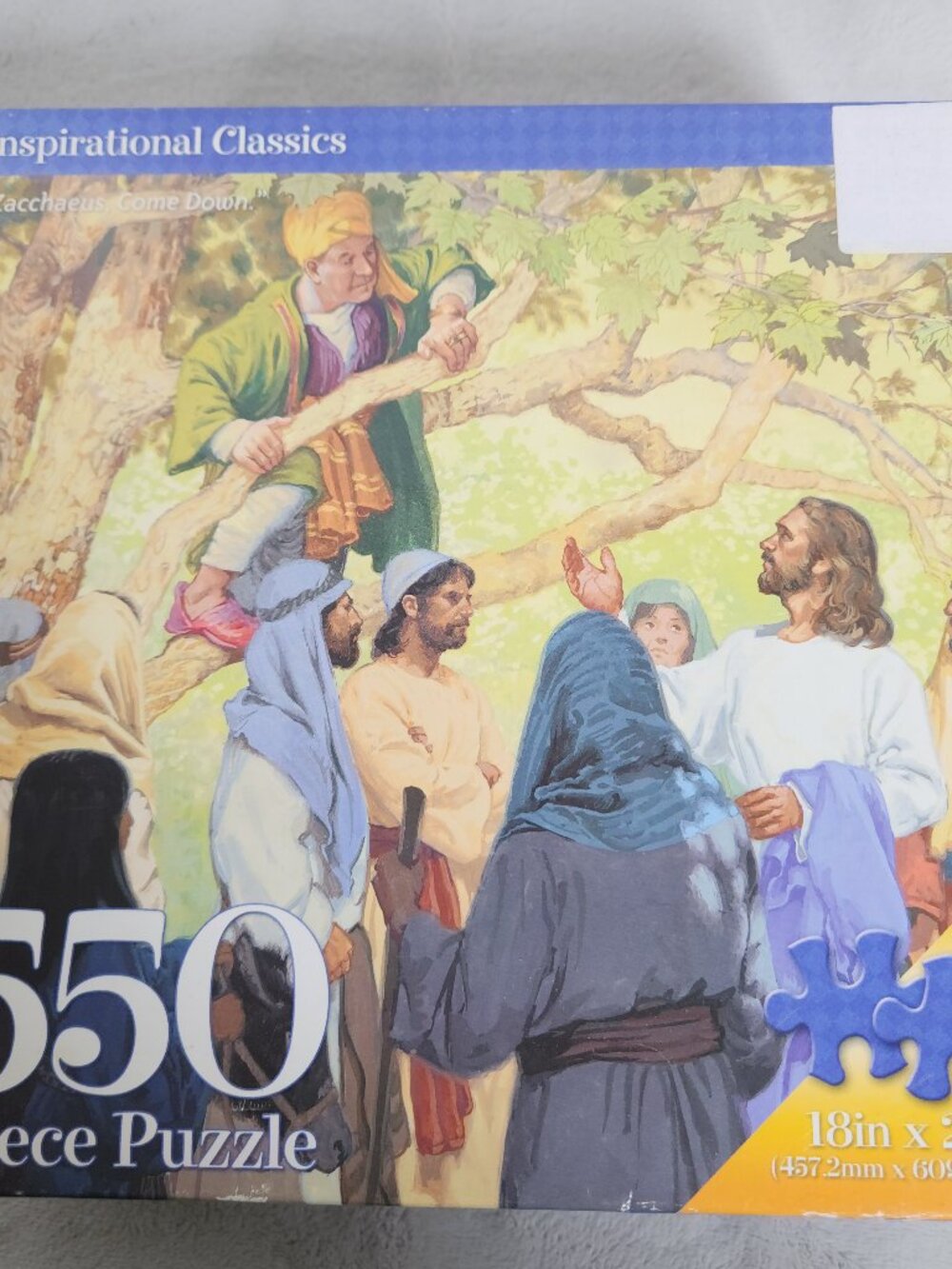Bible Religious Jigsaw Puzzle 550 Pieces Zacchaeus and Jesus Come Down from Tree